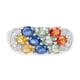 thumbnail image 3 of 2.05 Carat Genuine Multi Sapphire .925 Sterling Silver Ring QJ Model, 3 of 3