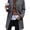 black, variant on Women Herringbone Mid‑Length Wool Blend Coat Lapel Double Breasted Overcoat