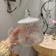 thumbnail image 3 of Bear Mark Glass Water Cup Glacier Bubble Teacup Household Flower Teacup Glass Hammer Handle Cup, 3 of 5