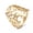 Gold, variant on Stainless Steel 18K Gold Plated Silver Adjustable Ring Tree Of Life Statement Polished Comfort Fit Everyday Wear R41