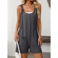 thumbnail image 2 of Cuteduck Womens Summer Striped Romper with Adjustable Tie Straps and Pockets S-XL, 2 of 5