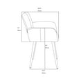 thumbnail image 6 of Velvet Desk Chair No Wheels, 6 of 10