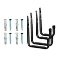 thumbnail image 1 of relayinert Garage Hooks Heavy Duty Wall Mount Storage Hanger For Organizing Tools Ladders Bikes In Garage Space Will Not Peel Ropes, 1 of 6