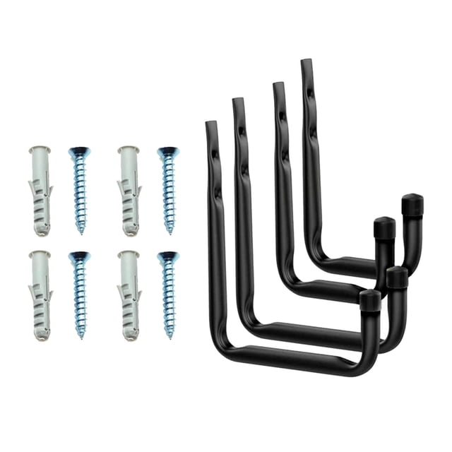 relayinert Garage Hooks Heavy Duty Wall Mount Storage Hanger For Organizing Tools Ladders Bikes In Garage Space Will Not Peel Ropes
