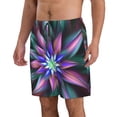 thumbnail image 2 of Kll Colored Abstract Men'S Casual Summer Beach Shorts Hawaiian Shorts With Pockets-Xx-Large, 2 of 9