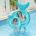 Inflatable Pool Float Tail Shaped Swimming Tube Ring Floatie Water Fun