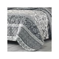 thumbnail image 4 of Stone Cottage Abbey Cotton Grey 3 Piece Quilt Set-King, 4 of 4