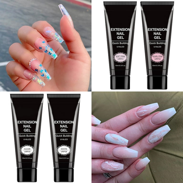 YX STORE 15ml Nail Acrylic Gel Cat Eye Effect Quick Building Safe  Ingredients Poly Nail Extension UV Gel for Manicure 