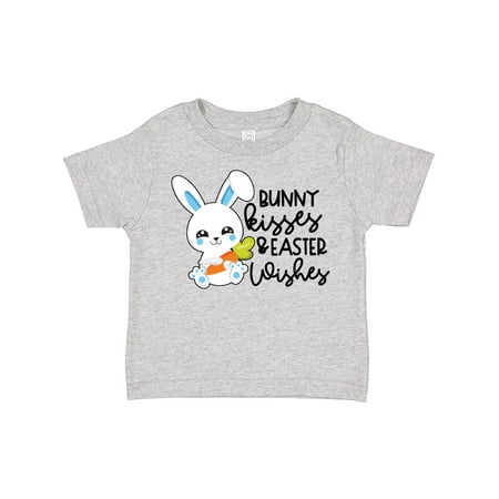 

Inktastic Easter Bunny Kisses and Easter Wishes in Blue Gift Toddler Boy or Toddler Girl T-Shirt