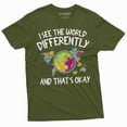 thumbnail image 5 of Autism T-shirt Autism Awareness day Seeing the world differently Tee Shirt Autistic Autism shirts (Medium Black), 5 of 7