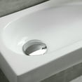 thumbnail image 2 of FELICON Bathroom Corner Sink, 18”x10" Small Ceramic Hand Wash Basin Sink Wall Mount Bathroom Cloakroom Right Hand 410*200*100mm (16.1*7.8*3.9 in), 2 of 11