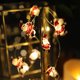 thumbnail image 1 of 2 metros/6,6 pies 20 LED diseño de Papá Noel luz de cadena brillante constante y TFixol  Cuerda de lámpara, 1 of 7
