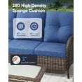 thumbnail image 5 of Bellefurn Outdoor 3 Seater Couch Patio Sofa,Patio Furniture Sofa Conversation Set with Thick Cushions for Outdoor,Backyard, 5 of 8