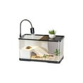 thumbnail image 1 of Leodye 1PCS Turtle Tank Kit with Basking LED Heat Lamp and Decorations Aquatic Terrestrial Habitat for Small Reptiles, 1 of 3