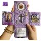 thumbnail image 1 of Bolsa de Oración Católica Hecha a Mano con Cruz Plateada, Santuario de Bolsillo de Tela para Viaje, 1 of 5