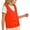 Orange, variant on Boys Uniform Vest Sleeveless V-Neck Button Front with Pockets, Orange Polyester School Vest,Size 9-10T