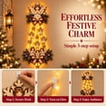 thumbnail image 3 of Angel Hanging LED Christmas Light, Lighted Holiday Window and Porch Decor, Showcasing Detailed Illuminated Cascading Display, Useful Across Window Wall Railing in Room Decor Setup, 3 of 8