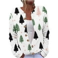thumbnail image 3 of Christmas Sweaters for Women Holiday Graphic Button Down Open Front Comfy Cardigan Loose Fitted Long Sleeve Crewneck Knitted Merry Sweatshirts, 3 of 6