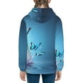 thumbnail image 6 of Pofeuu Butterflies Print Teenage Zipper Hoodie Sweatshirts Hooded Casual Jackets With Pocket For Boys Girls-Small, 6 of 6