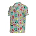 thumbnail image 4 of Wukai Cute Dinosaur Men’s Polo Shirts,Quick-Dry Athletic Shirt,Classic Fit Shirts-Small, 4 of 8