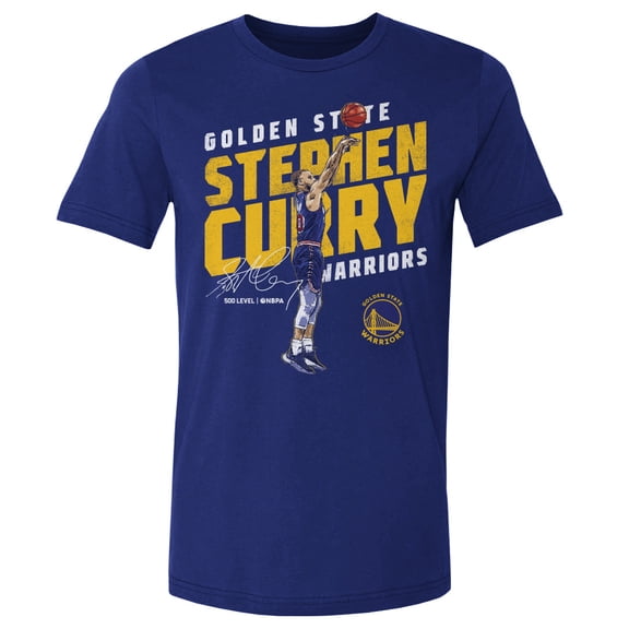 Men's 500 Level Stephen Curry Royal Golden State Warriors Slant T-Shirt