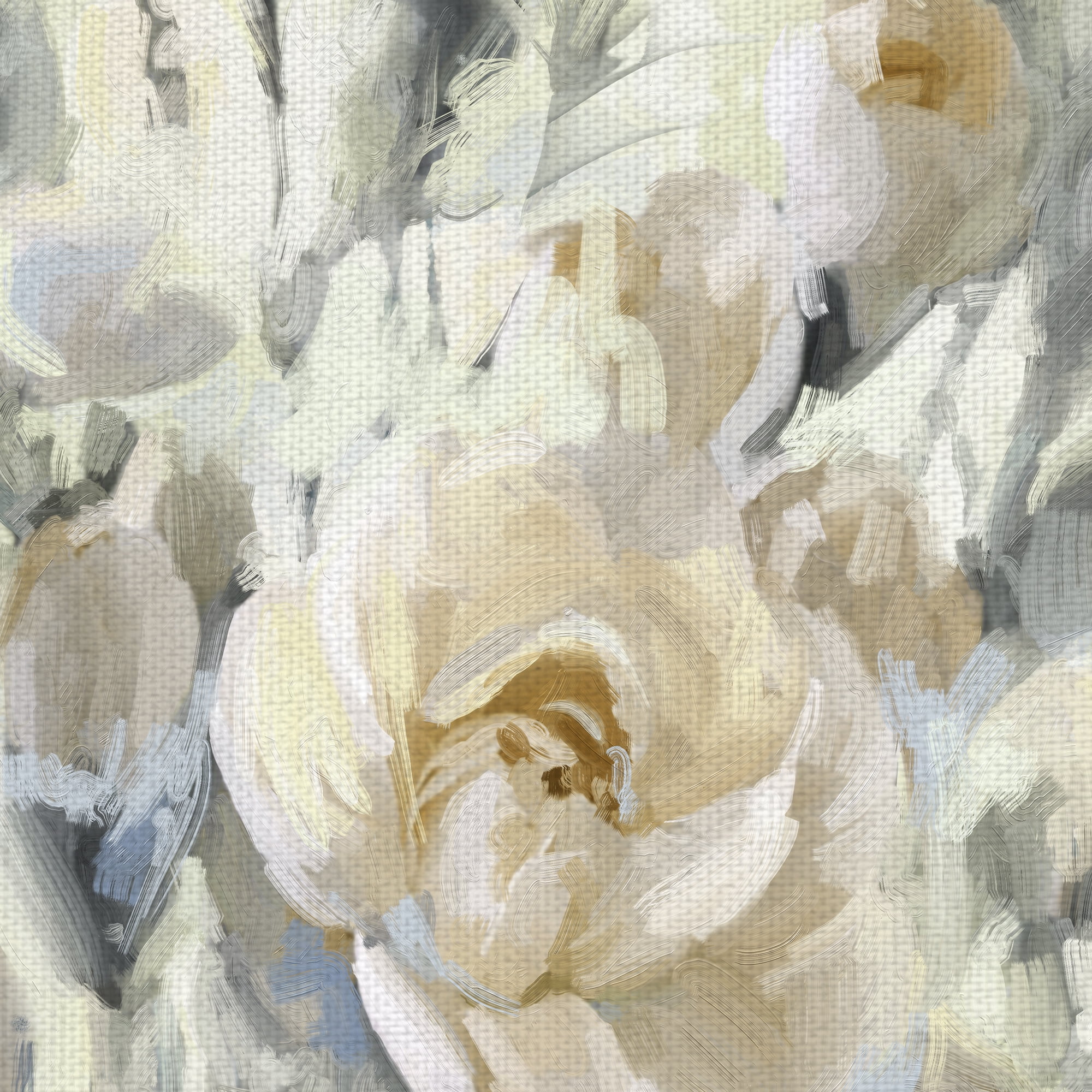 Masterpiece Art Gallery Rose Garden Golds By Studio Arts Canvas Art Print 22" x 28"