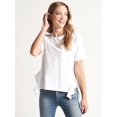 thumbnail image 1 of CITIZENS OF HUMANITY FREJA SIDE RUFFLE TEE White ( S ), 1 of 2