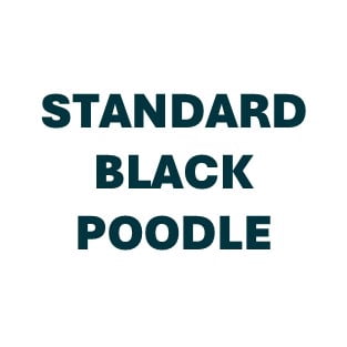 Standard Poodle Black Pill Butter