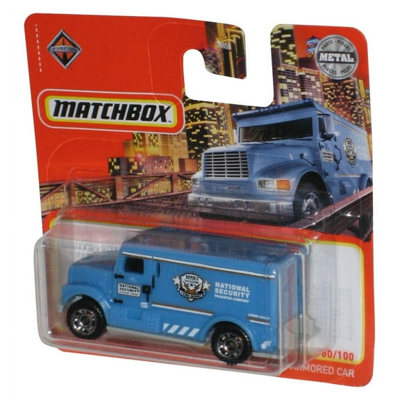 Matchbox Express Delivery (2020) Blue Die-Cast Metal Toy Truck 89/100 - (Short Card)