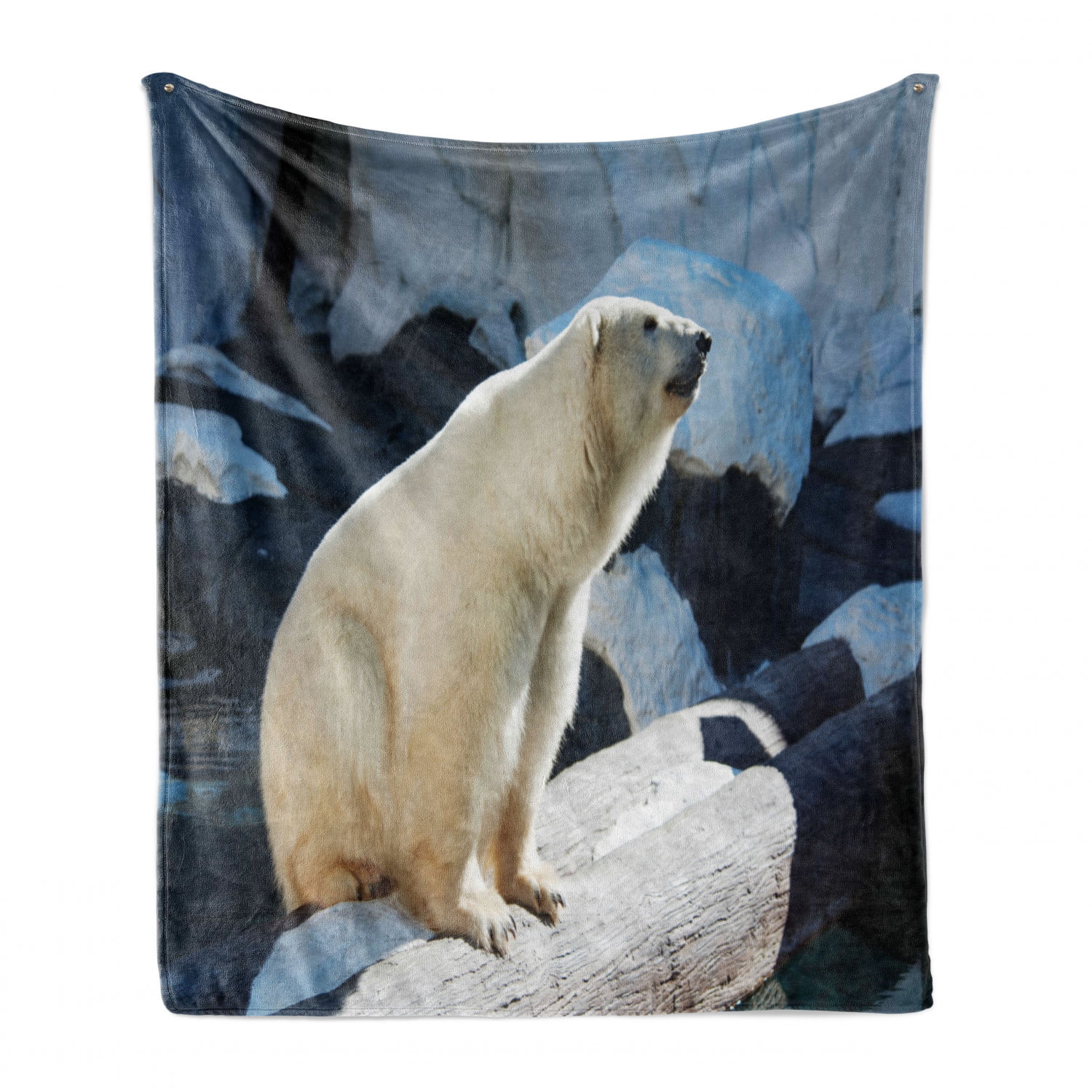 Original POLAR Bears montage Fleece throw Blanket 50" x 60" Licensed new 