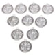thumbnail image 4 of 10 medallas de metal de San Benito con colgante con patrón de cruz para collar de bricolaje, llavero y dijes, suministros para hacer joyas, manualidades y regalos religiosos, 4 of 8