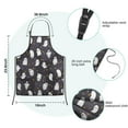 thumbnail image 7 of Dark Halloween Ghosts with Stars Kids Aprons for Girls and Boys,Adjustable Neck Strap Toddler Aprons for Kids Cooking Baking,23.6"x19", 7 of 7