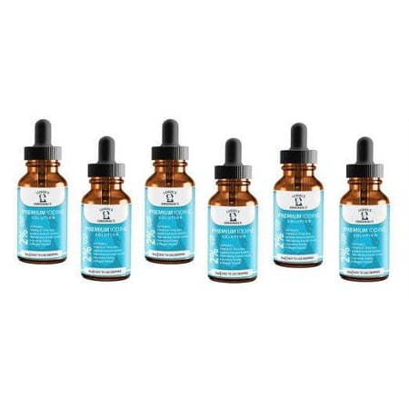 2% Lugols Iodine Solution Drops Thyroid Support Supplement 4 oz