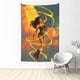 thumbnail image 1 of Tapiz de Mujer Maravilla para colgar en la pared, póster artístico, decoración para dormitorio, sala de estar, dormitorio, fiesta en casa, 80 x 60 pulgadas, 1 of 8