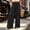 0_ Black, variant on Womens Wide Leg Pants, Elastic Waist with Ruffle Trim Detail, Wrinkle Resistant Fabric with Loose Fit for Everyday Relaxed Moments Blue XXL