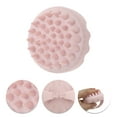 thumbnail image 3 of Unique Bargains 1 Pc Handle Hollow Hair Shampoo Brush for Scalp Massage 3.54"x2.95" Pink, 3 of 7