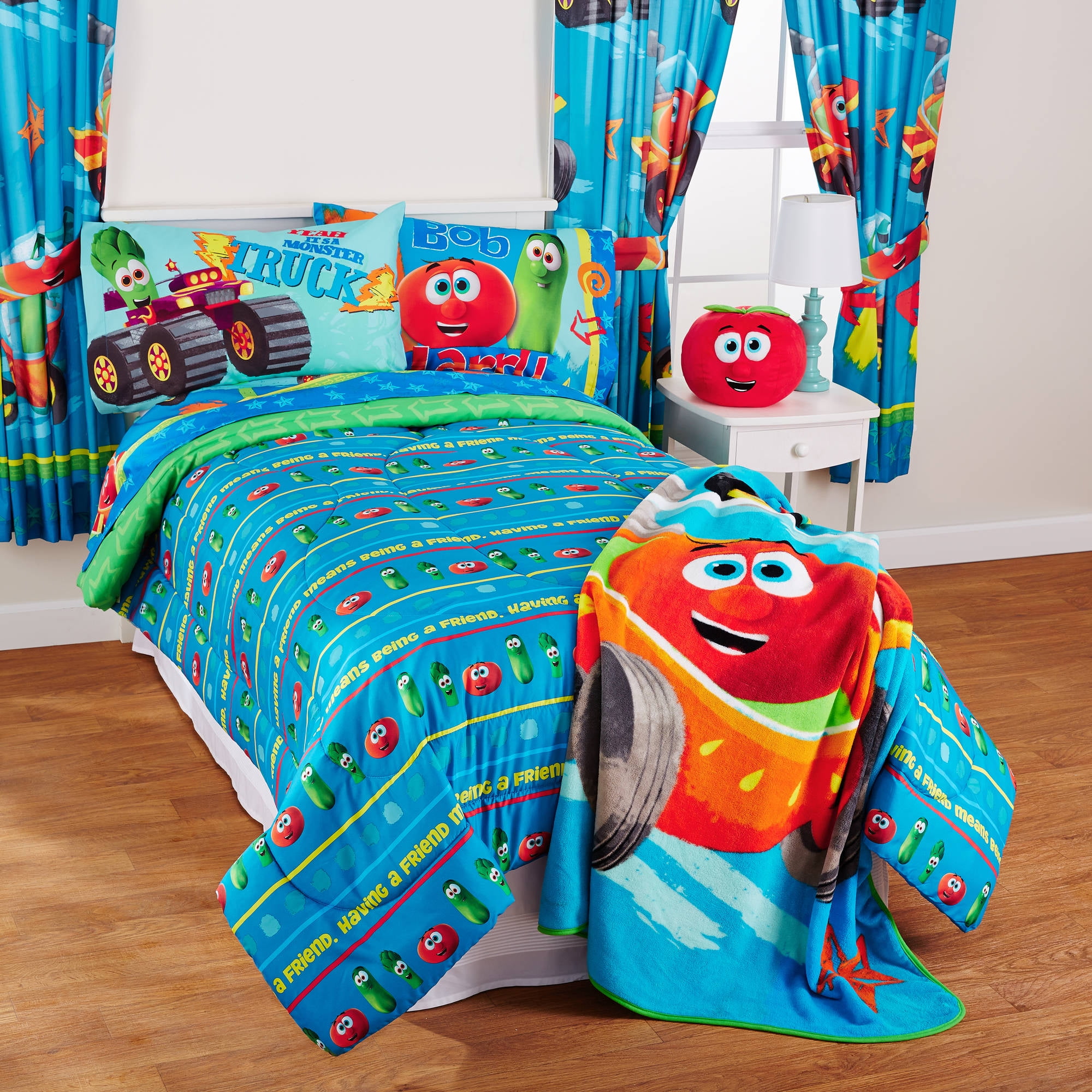 Veggie Tales Fast Veggies Twin Full Bedding Comforter Com