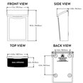 thumbnail image 4 of Architectural Mailboxes 2681W White Marina Wall Mount Mailbox, Small,, 4 of 5