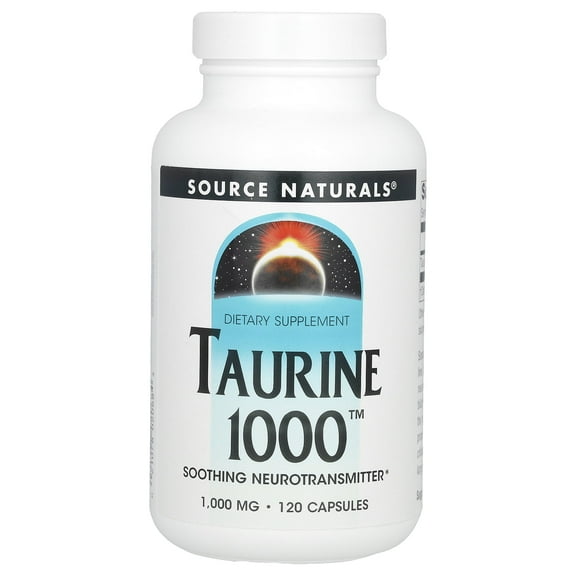 Source Naturals Taurine 1000, 100 mg 120 Capsules