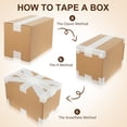 thumbnail image 3 of LOLIPPYY 5 Pcs Packing Boxes Set Light Brown for Packing Larger Items, 3 of 7