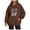 Brown, variant on Womens Oversized Sweatshirts Graphic Print Long Sleeve Hoodies Cute Loose Pullover Shirts Fall Fashion Casual Clothes