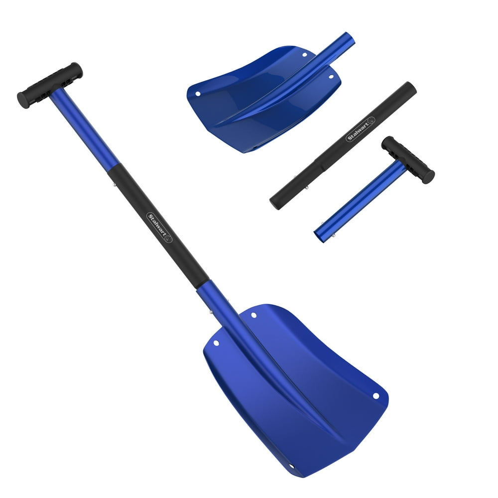 Stalwart Collapsible Snow Shovel Aluminum Adjustable Spade with Easy