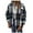 Navy, variant on ZQUUVOU Women's Fall Plaid Shirt Winter Fashion Collar Jacket with Pockets Long Sleeve Casual Street Trendy Coat Green