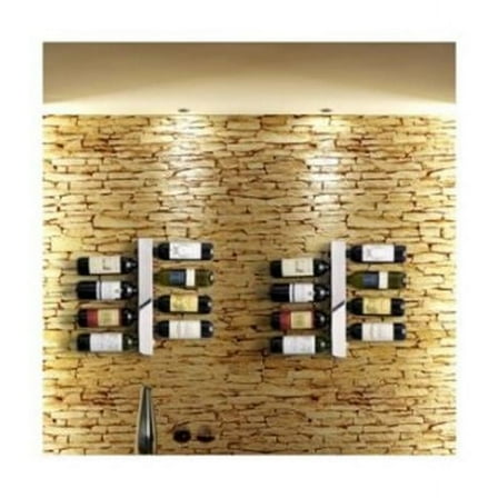 8 Black Bead Blast Vertical Wine Rack