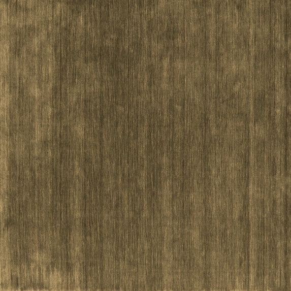 Ahgly Company Indoor Square Abstract Brown Contemporary Area Rugs, 3' Square