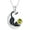 August(Peridot), variant on Black Cat Birthstone Necklace Cat on Moon Pendant Necklace Jewelry Gift for Women