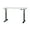 Black & White, variant on QualGear Smart Electric Standing Desk – Black, Bluetooth Dual Motor, Mobile App, Reversible Top