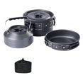 thumbnail image 4 of Kuntesetty 3 Pieces Camping Cooking Set Camping Cookware Foldable Handle Aluminum Alloy, 4 of 9
