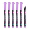 thumbnail image 1 of Uxcell Liquid Chalk Markers, 6Pcs Whiteboard Markers Fine Tip Dry Wipe Pens Colorful Wet Erase Chalk for Whiteboard LED Note Board Blackboard Planning Glass, Purple, 1 of 6