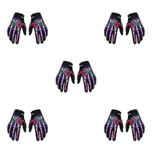 Sonducket Guantes de ciclismo de motocicleta de nailon para otoño e invierno transpirables y cómodos impermeables rosa XL Type2 NO2
